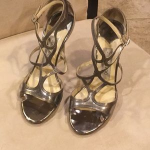 Jimmy Choo silver sandals